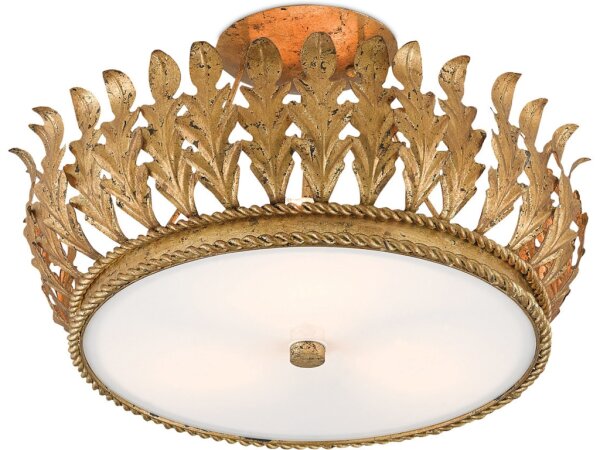 Biddulph Gold Semi-Flush Mount - Image 3