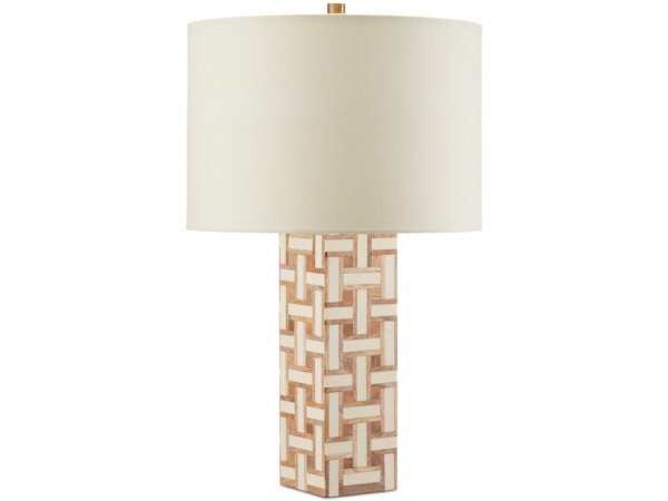 Aarna Cream Table Lamp - Image 4