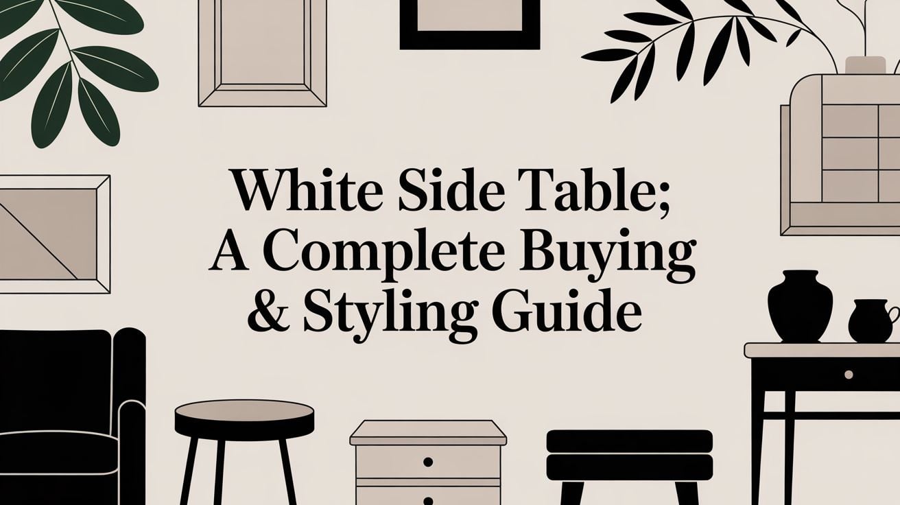 white side table furniture design