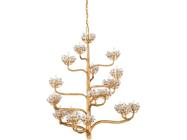 Agave Americana Gold Chandelier - Image 4
