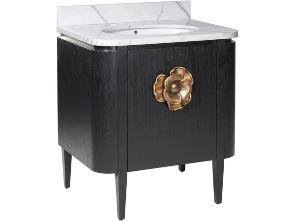 Briallen 30" Black Vanity with Oval Undermount Sink - Image 3