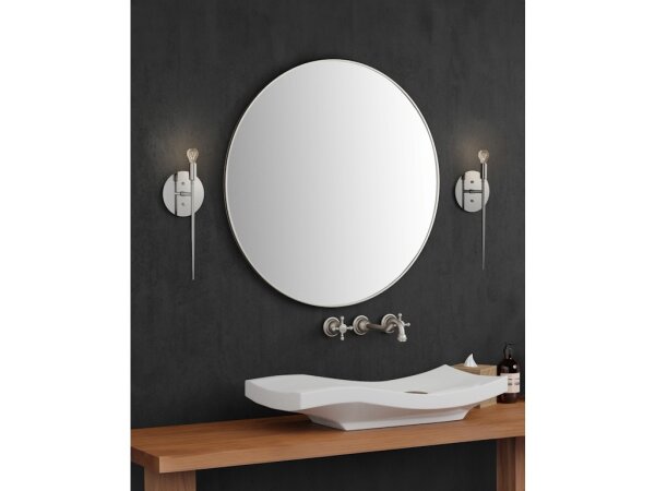 Bel Canto Nickel Wall Sconce - Image 4