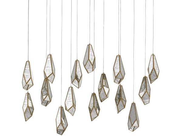 Glace Mirror 15-Light Linear Multi-Drop Pendant - Image 5