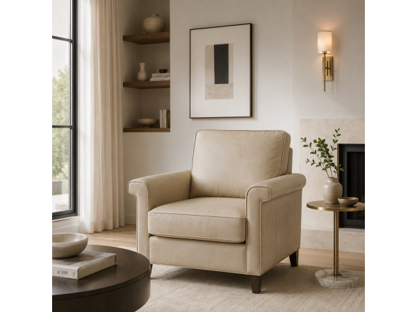 belleville chair/leather