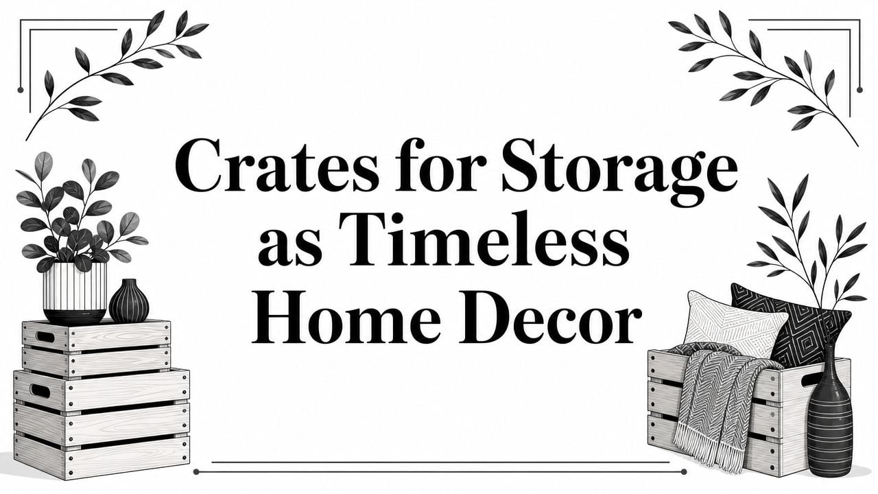 crates for storage home decor