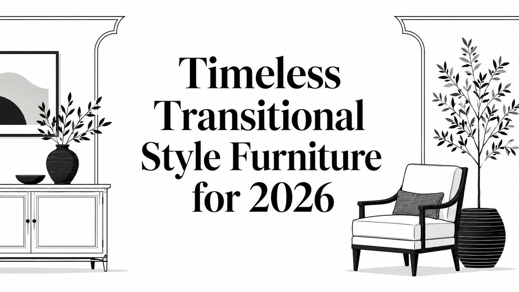 transitional style furniture interior design