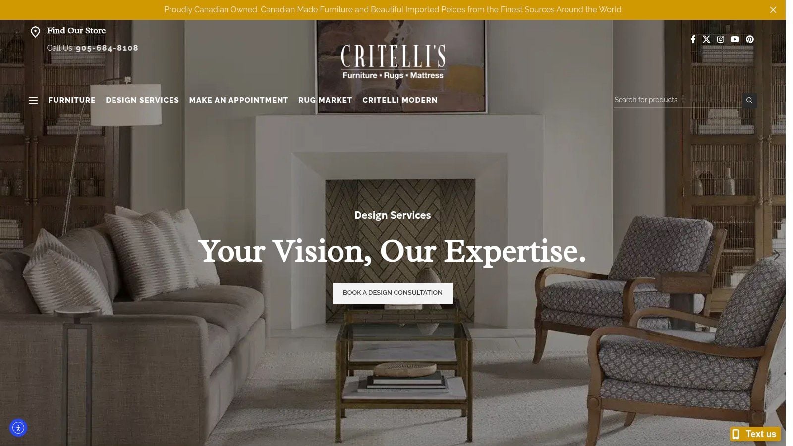Screenshot from https://www.critellifurniture.com/pages/portfolio