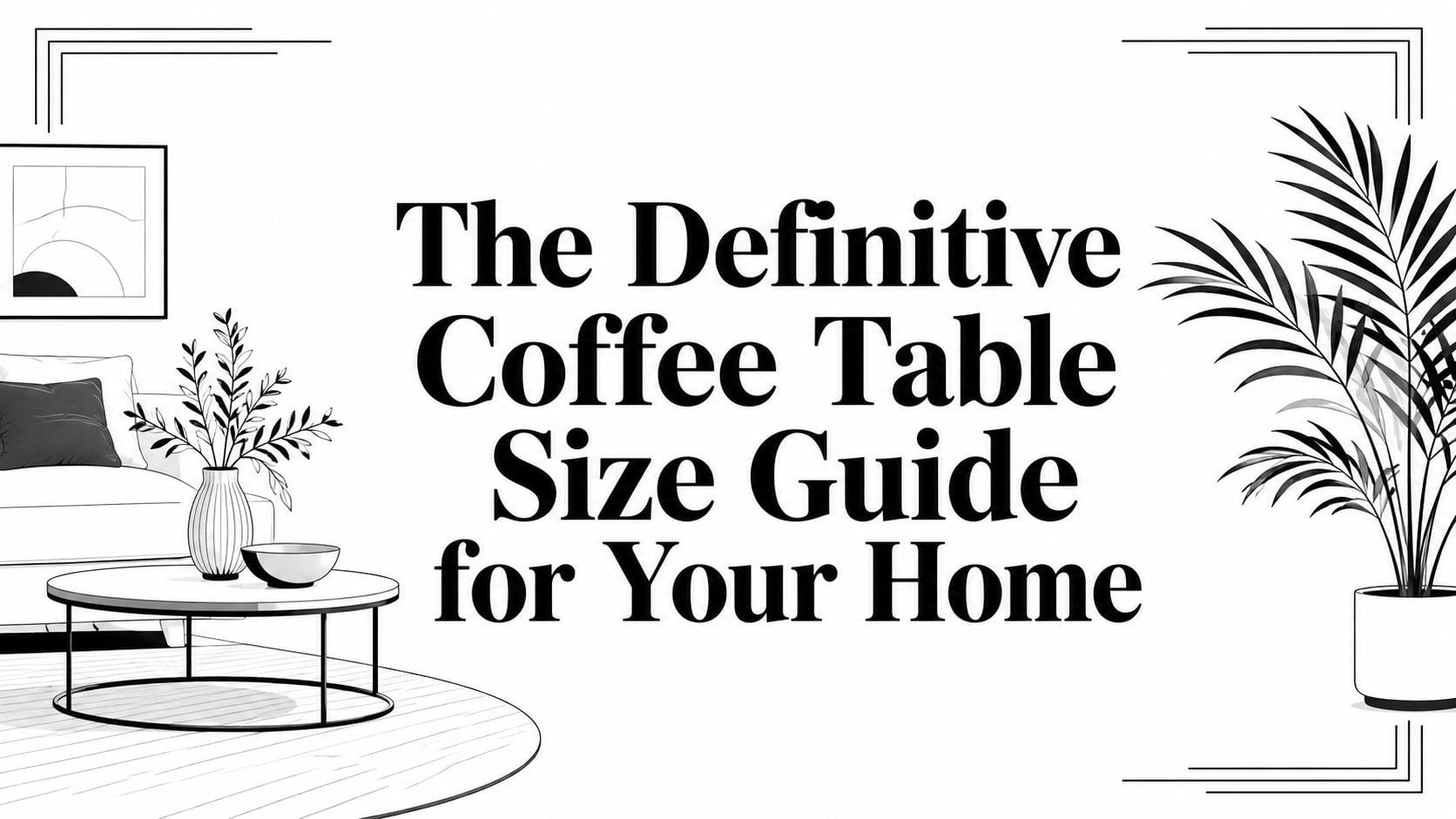 coffee table size guide living room