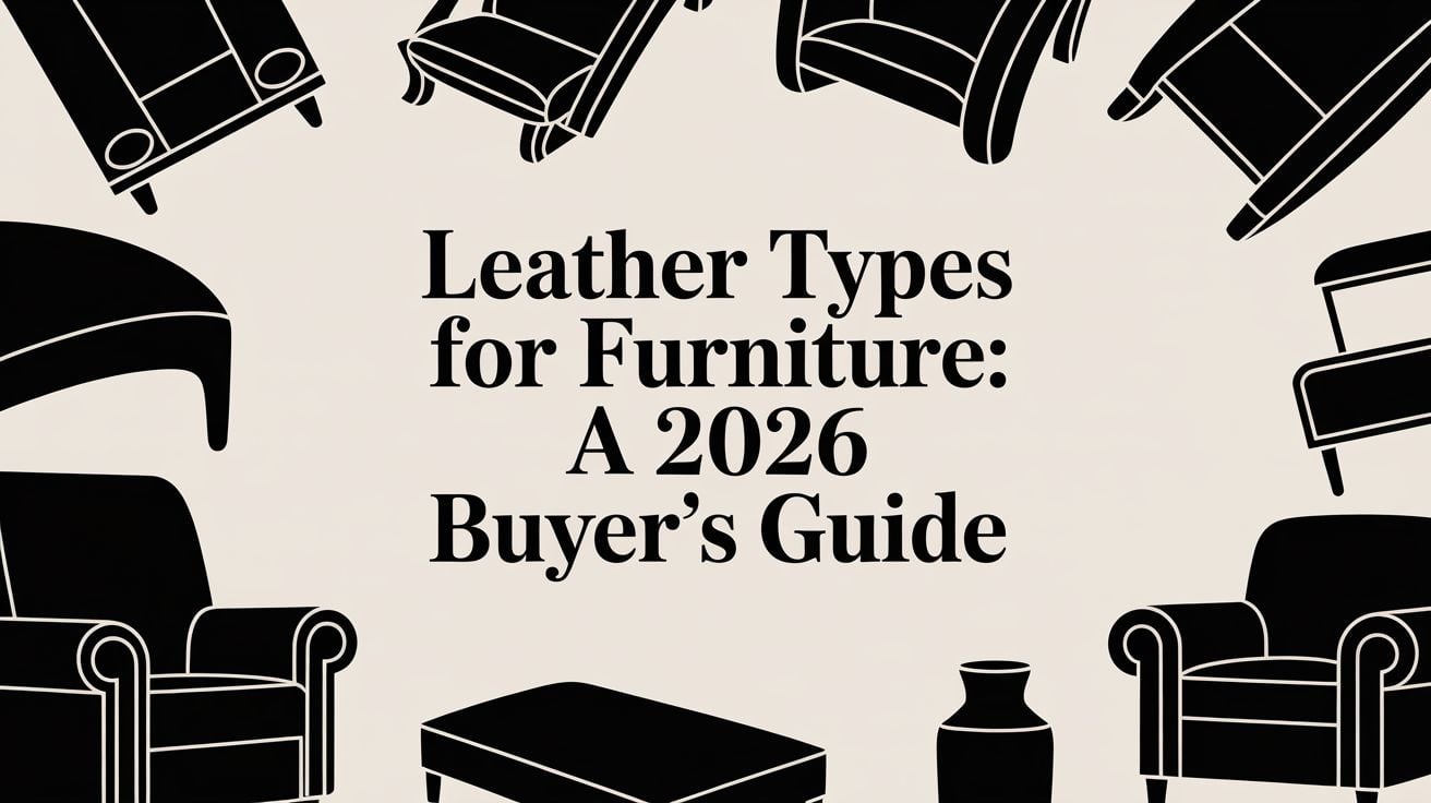 leather types for furniture furniture icons