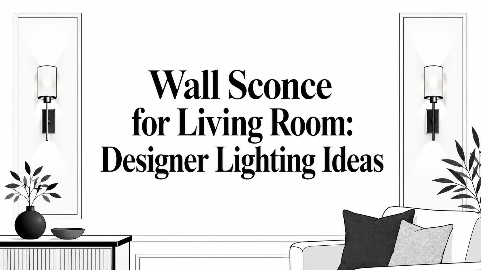 wall sconce for living room lighting design